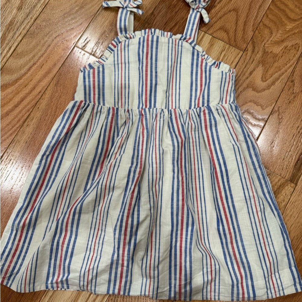 Cat & Jack Striped Dress in Blue and Red
